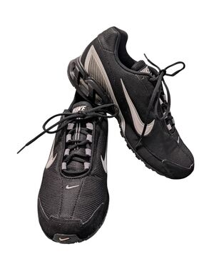 Nike Air Max Torch 3 Black Running Shoes Sneakers Men's 12 White Silver